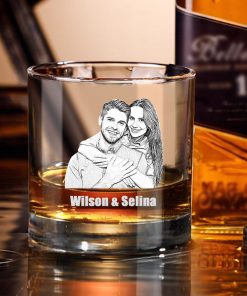 Personalized Text Whisky Glass Wedding Gift