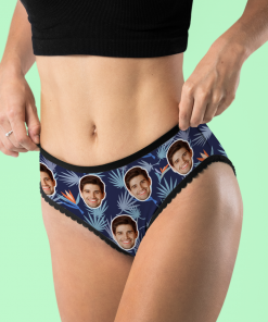 Custom Photo Underwear Women's Boxer Gift for Her