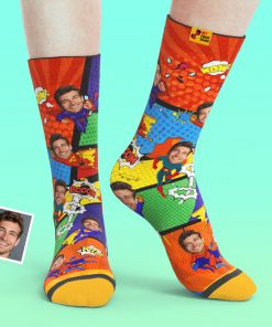 Custom Face Socks with Picture and Name