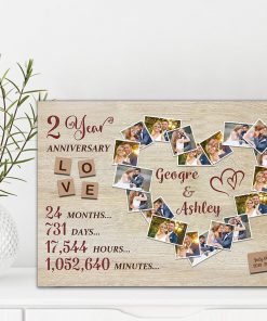 Custom Photo & Text Wall Decor – Personalized Anniversary & Wedding Gifts
