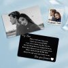 Custom Wallet Card Photo Card Engraved