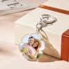 Personalized Photo Flower-shaped Keychain
