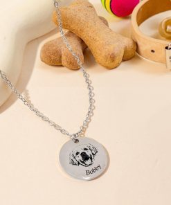 Custom Pet Photo Engraved Name Necklace – A Heartfelt Keepsake
