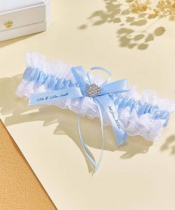Personalized Wedding Garter with Name and Wedding Date