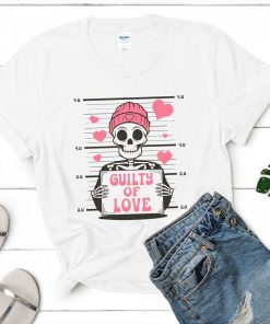 "Guilty of Love" Funny Valentine's Day Gift Tee Shirt