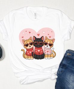 Valentine Cat T-Shirt – The Purr-fect Valentine’s Day Gift for Cat Lovers