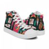 Men’s High Top Canvas Shoes Boho Halloween Pattern