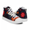 FIFY STORE Women’s High Top Shoes Scandinavian Spring Floral Sneakers  %Post Title %Site Name