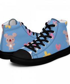 Alternative view of High Top Sneakers for Women Cute Koala Canvas shoes