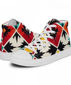 Alternative view of Women's Native Americans Shoes Women’s High Top Canvas Shoes Indigenous Moccasins