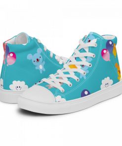 High Top Sneakers for Women Cute Koala Canvas