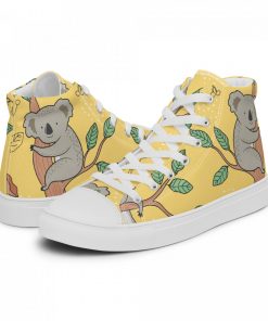 High Top Sneakers for Women Cute Koala Canvas for Girls
