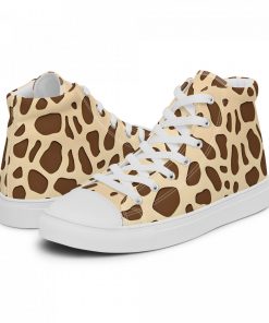 High Top Sneakers for Women Cute Giraffe Canvas Gift for Girls