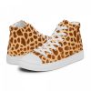 High Top Sneakers for Women Cute Giraffe Canvas Gift for Girls