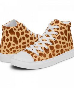 High Top Sneakers for Women Cute Giraffe Canvas Gift for Girls