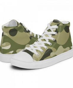 High Top Sneakers for Women Camouflage Patterns Canvas