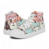 Adorable Dog Women’s High Top Canvas Sneakers Cute Shoes