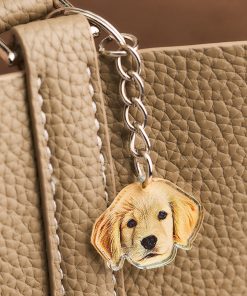 Personalized Pet Portrait Keychain