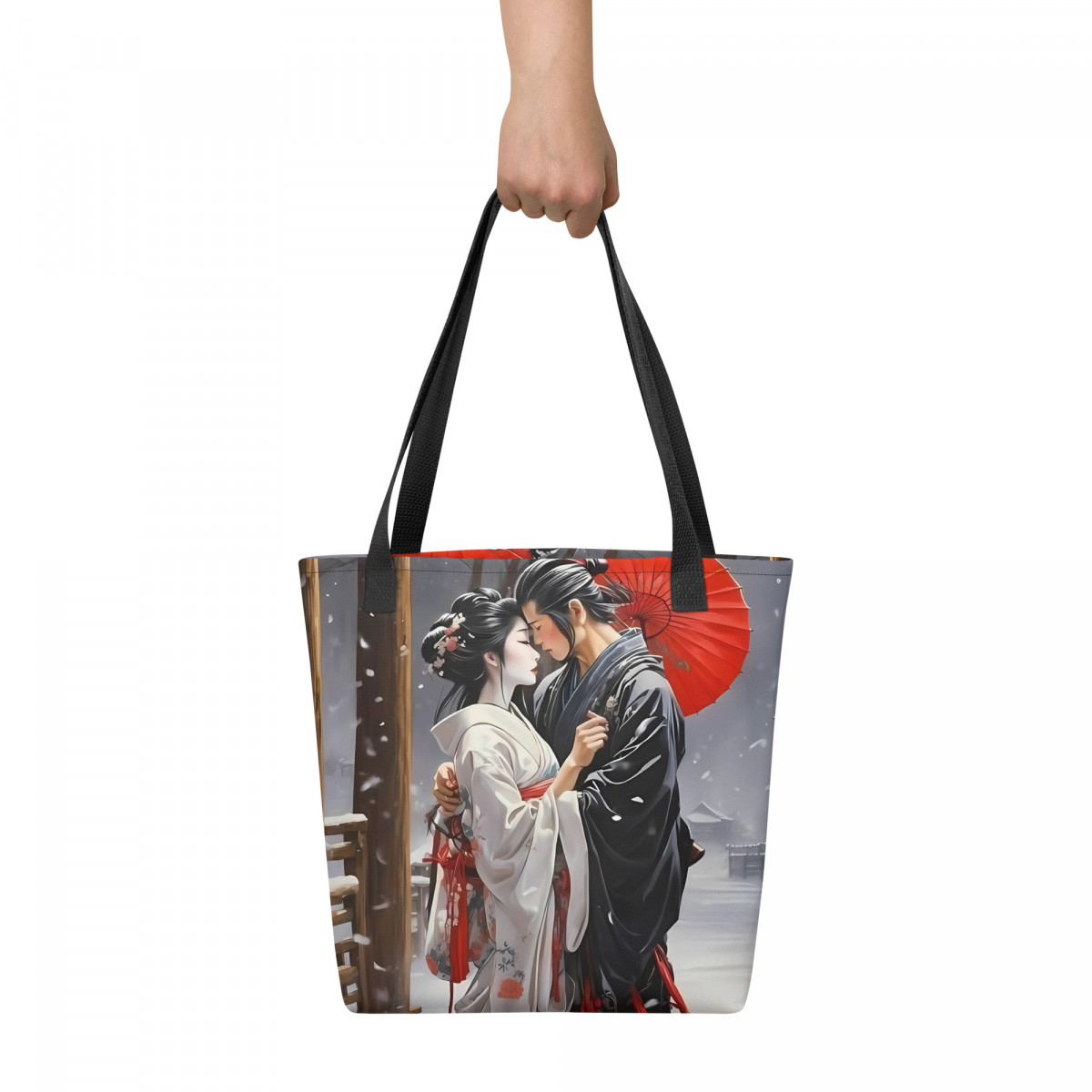 Japanese Art Couple in Love Tote bag - Image 4