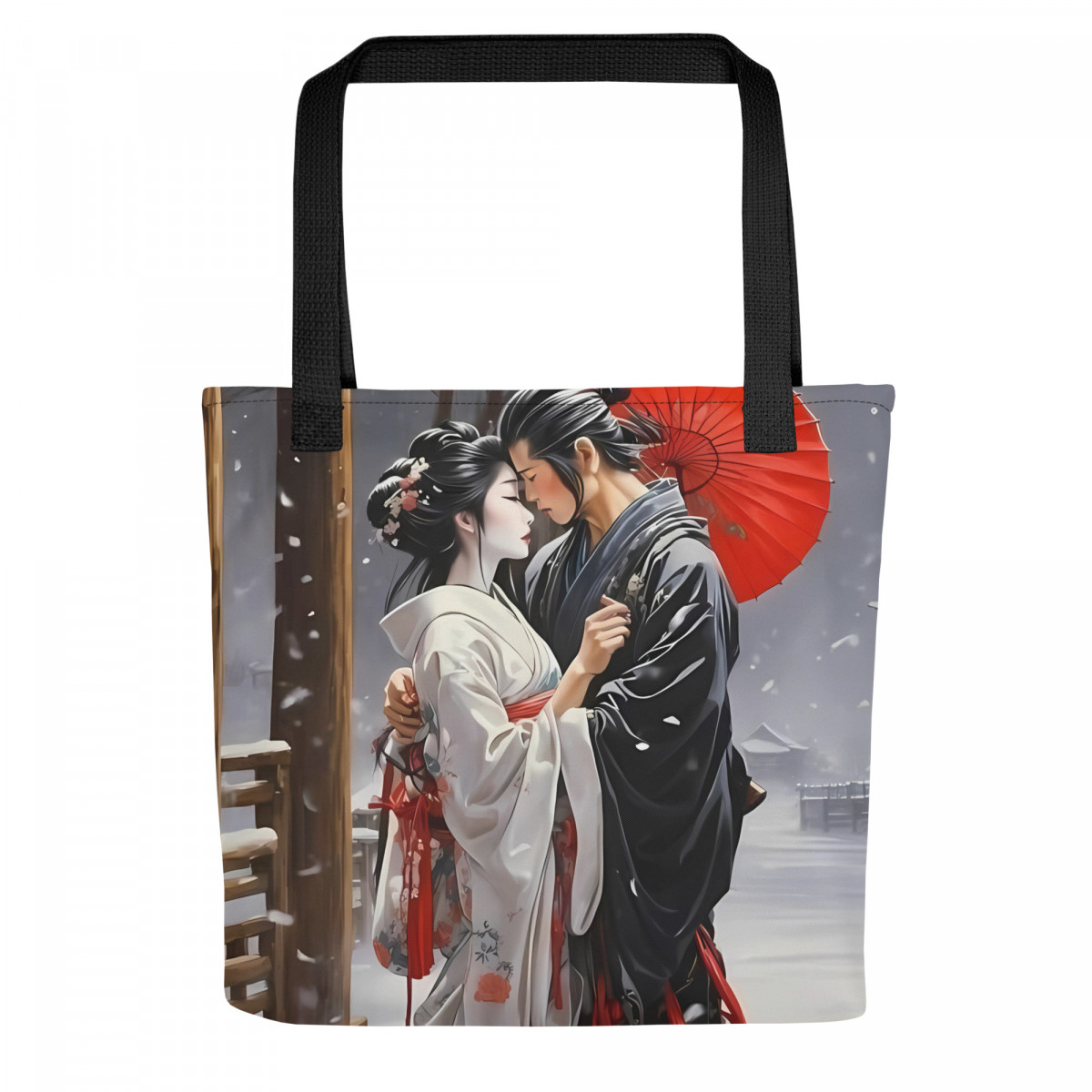 Japanese Art Couple in Love Tote bag - Image 3
