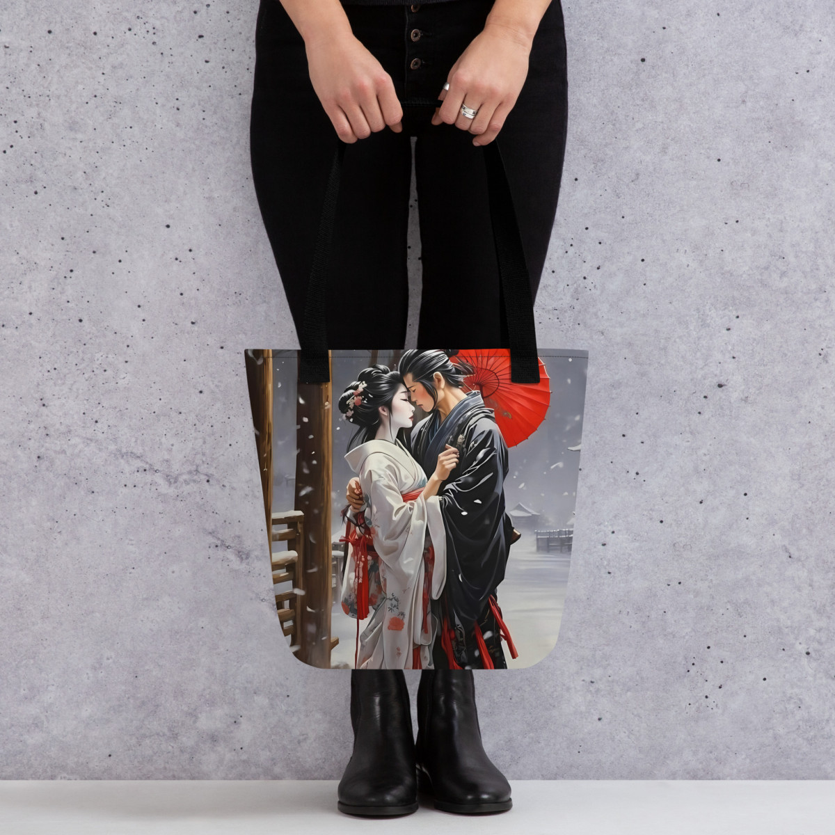 Japanese Art Couple in Love Tote bag - Image 5