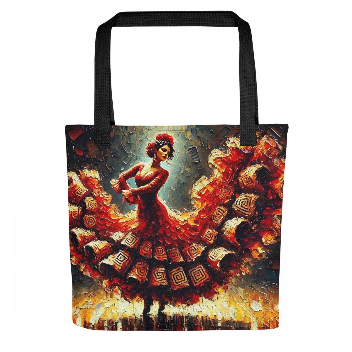 Flamenco Oil Painting Dancer Tote Bag - Image 2