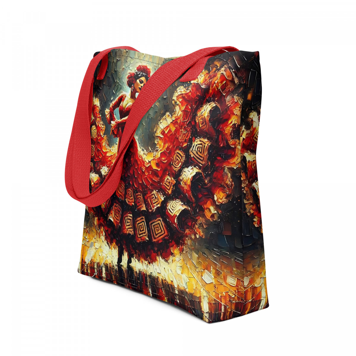 Flamenco Oil Painting Dancer Tote Bag
