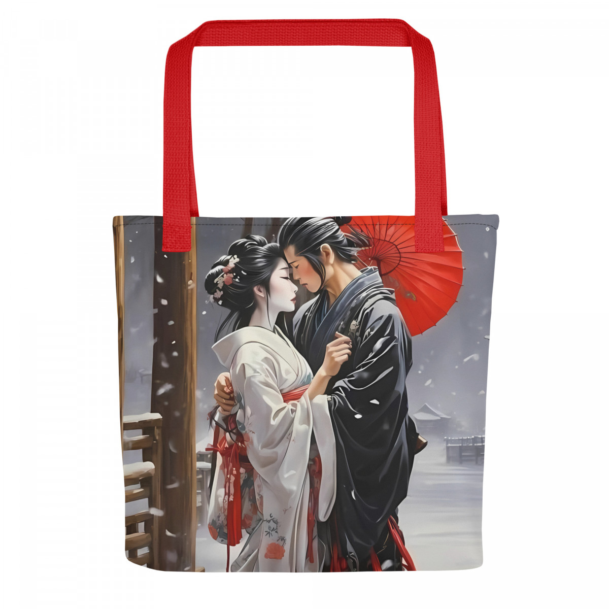 Japanese Art Couple in Love Tote bag - Image 7