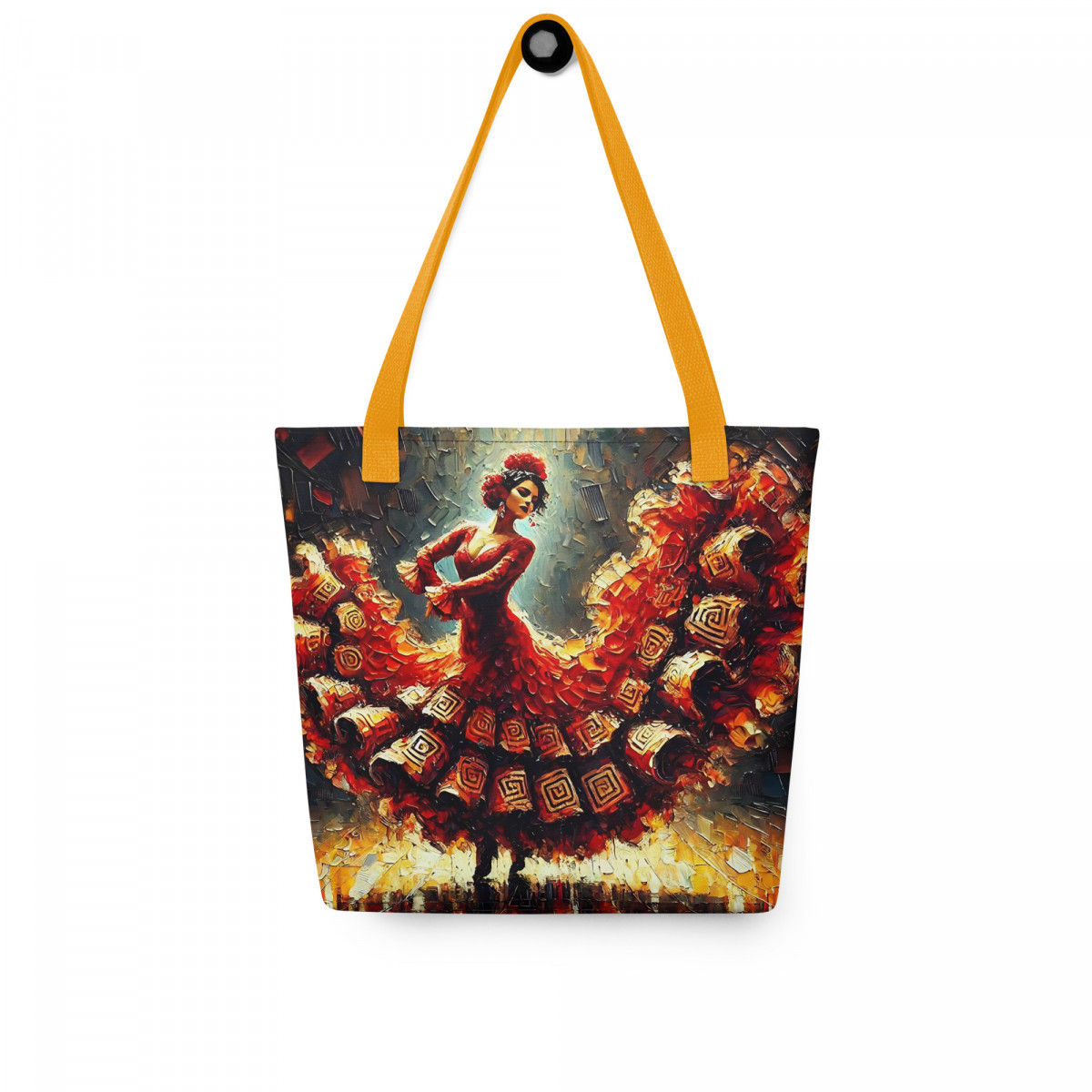 Flamenco Oil Painting Dancer Tote Bag - Image 14
