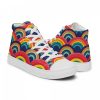 Women’s High Top Sneakers Rainbow Pride LGBTQ Gay Lesbian
