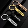 FIFY STORE Custom Engraved Music Code Song 3D Bar Keychain with Text  %Post Title %Site Name