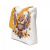 Tote bag Watercolor Owl Adorned with Delicate Colors