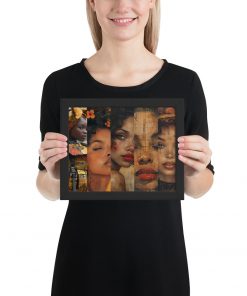 Alternative view of Afro American Faces Framed Posters