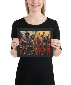 Alternative view of Afro American Musicians Framed Posters